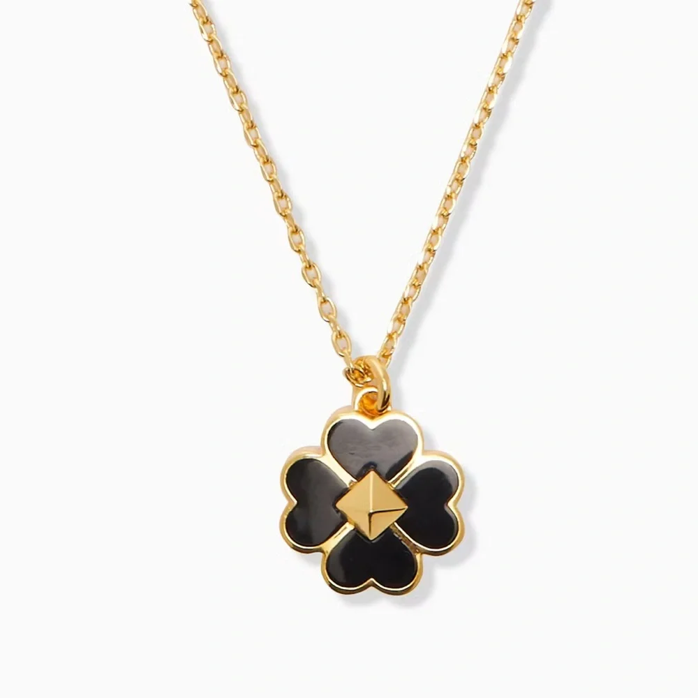 Kate Spade Spades & Studs Enamel Mini Pendant Necklace
